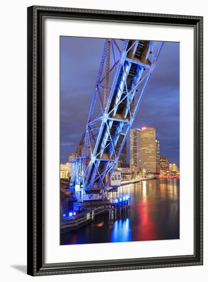 Cass Street Bridge over the Hillsborough River-Richard Cummins-Framed Photographic Print