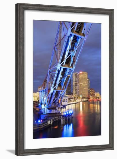 Cass Street Bridge over the Hillsborough River-Richard Cummins-Framed Photographic Print