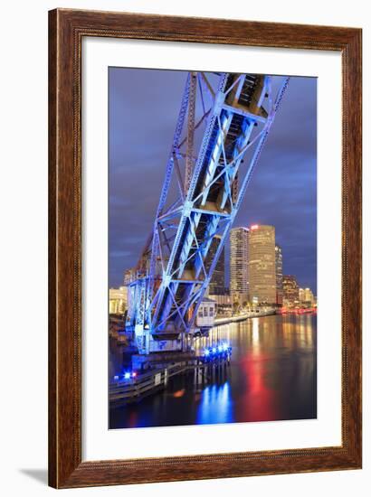 Cass Street Bridge over the Hillsborough River-Richard Cummins-Framed Photographic Print