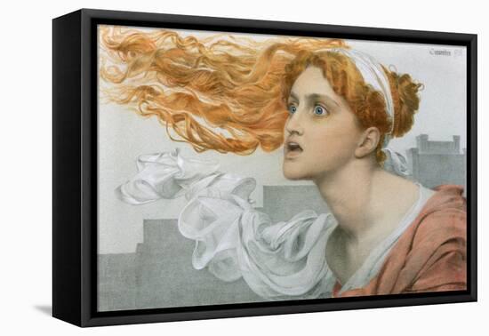 Cassandra (W/C on Paper)-Anthony Frederick Augustus Sandys-Framed Premier Image Canvas