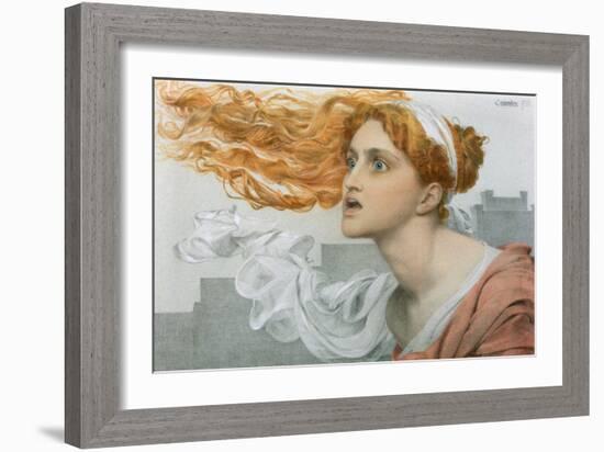 Cassandra (W/C on Paper)-Anthony Frederick Augustus Sandys-Framed Giclee Print