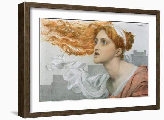 Cassandra (W/C on Paper)-Anthony Frederick Augustus Sandys-Framed Giclee Print