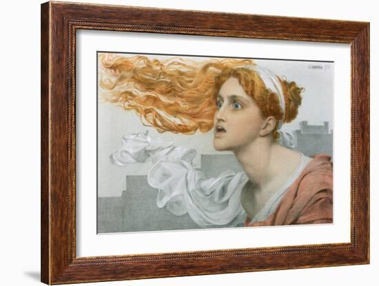 Cassandra (W/C on Paper)-Anthony Frederick Augustus Sandys-Framed Giclee Print