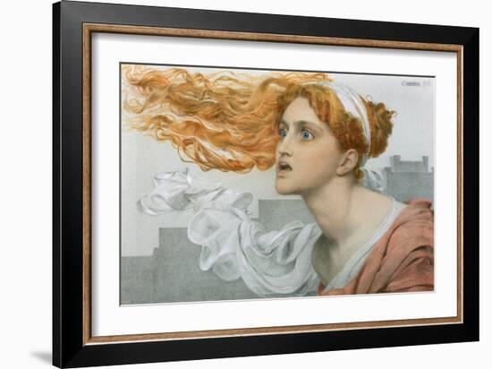 Cassandra (W/C on Paper)-Anthony Frederick Augustus Sandys-Framed Giclee Print