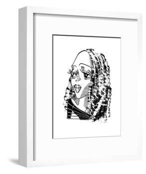 Cassandra Wilson - Cartoon-Tom Bachtell-Framed Premium Giclee Print