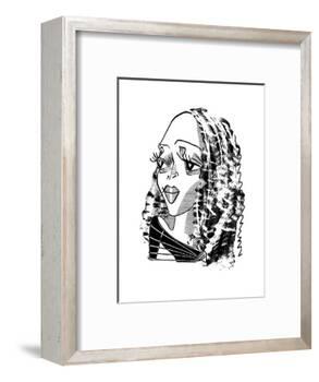 Cassandra Wilson - Cartoon-Tom Bachtell-Framed Premium Giclee Print