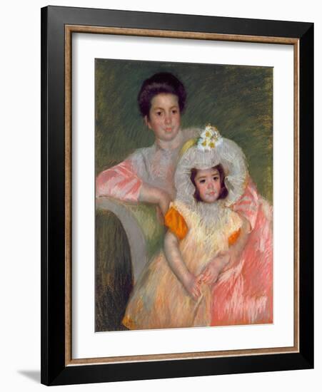 Cassat: Woman & Girl, C1902-Mary Cassatt-Framed Giclee Print