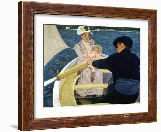 Cassatt: Boating, 1893-4-Mary Cassatt-Framed Giclee Print