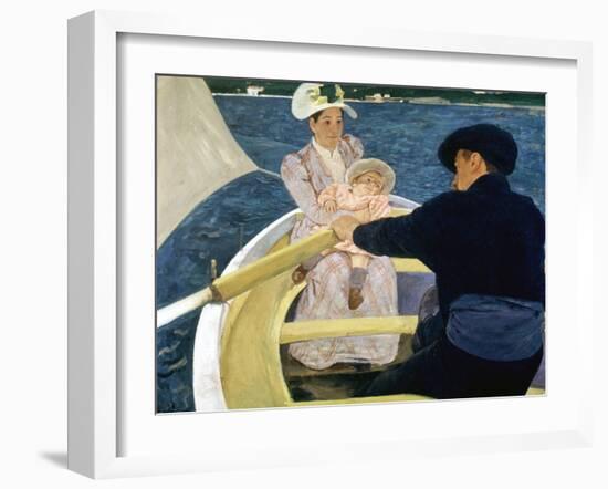 Cassatt: Boating, 1893-4-Mary Cassatt-Framed Giclee Print