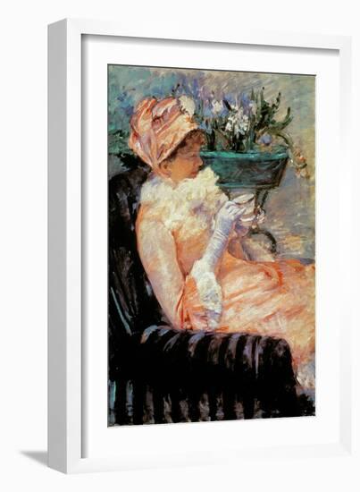 Cassatt: Cup Of Tea, 1879-Mary Cassatt-Framed Giclee Print