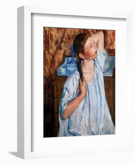 Cassatt: Girl, 1886-Mary Cassatt-Framed Giclee Print