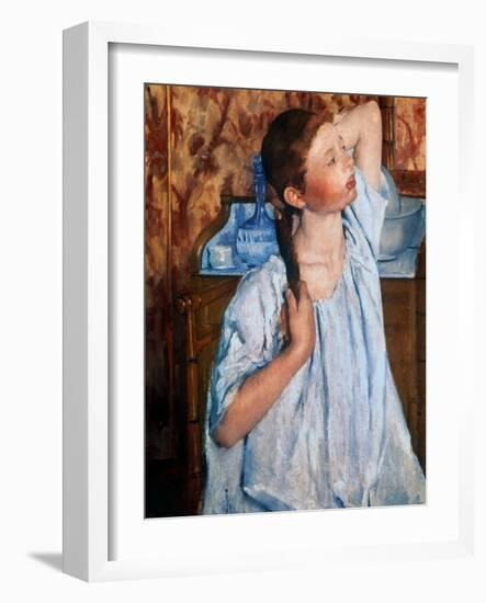 Cassatt: Girl, 1886-Mary Cassatt-Framed Giclee Print