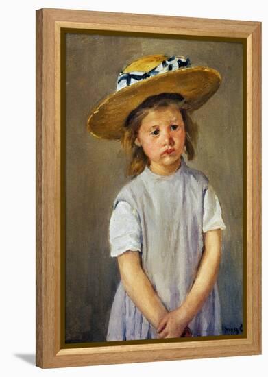 Cassatt: Girl, C1886-Mary Cassatt-Framed Premier Image Canvas