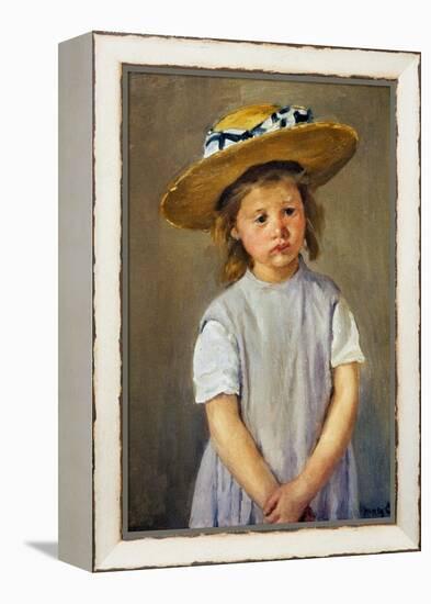 Cassatt: Girl, C1886-Mary Cassatt-Framed Premier Image Canvas