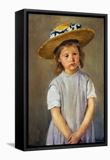 Cassatt: Girl, C1886-Mary Cassatt-Framed Premier Image Canvas