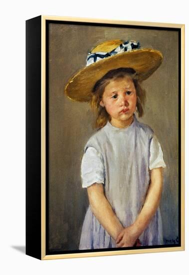 Cassatt: Girl, C1886-Mary Cassatt-Framed Premier Image Canvas