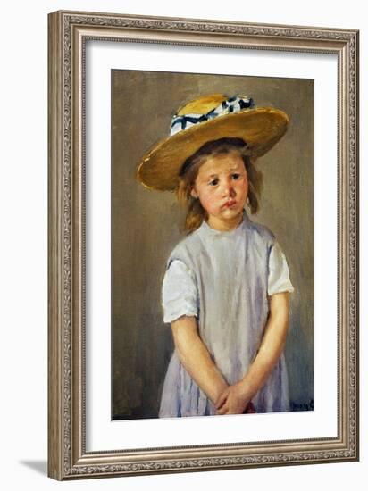 Cassatt: Girl, C1886-Mary Cassatt-Framed Giclee Print