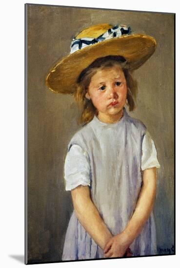 Cassatt: Girl, C1886-Mary Cassatt-Mounted Giclee Print