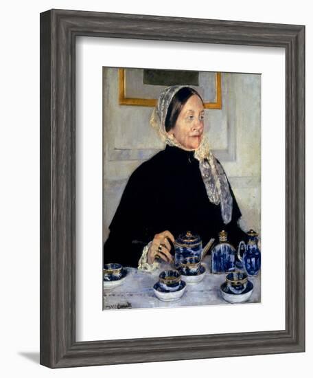 Cassatt: Lady At Tea, 1885-Mary Cassatt-Framed Giclee Print