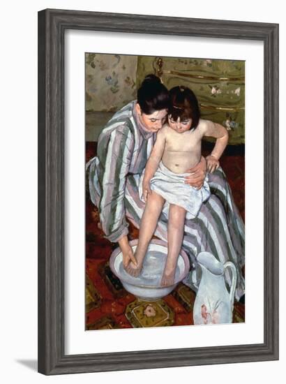 Cassatt: The Bath, 1891-2-Mary Cassatt-Framed Giclee Print