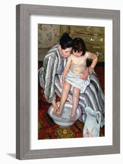 Cassatt: The Bath, 1891-2-Mary Cassatt-Framed Giclee Print