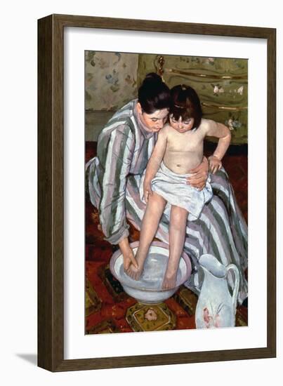 Cassatt: The Bath, 1891-2-Mary Cassatt-Framed Giclee Print
