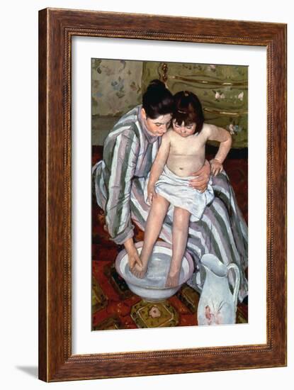 Cassatt: The Bath, 1891-2-Mary Cassatt-Framed Giclee Print