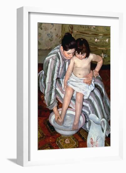 Cassatt: The Bath, 1891-2-Mary Cassatt-Framed Giclee Print