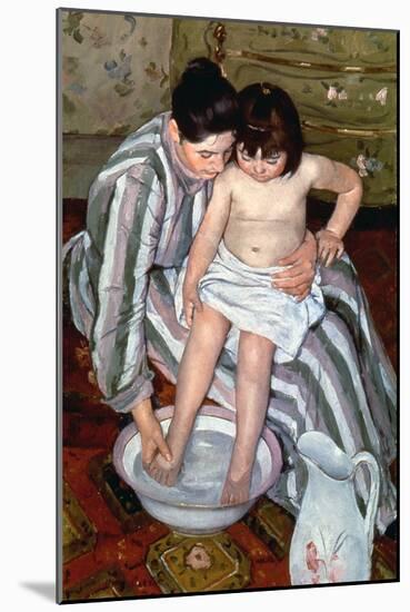 Cassatt: The Bath, 1891-2-Mary Cassatt-Mounted Giclee Print