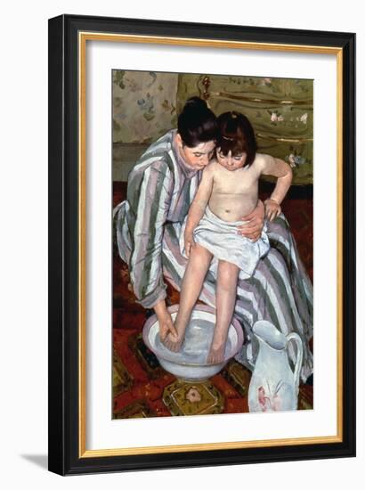 Cassatt: The Bath, 1891-2-Mary Cassatt-Framed Giclee Print