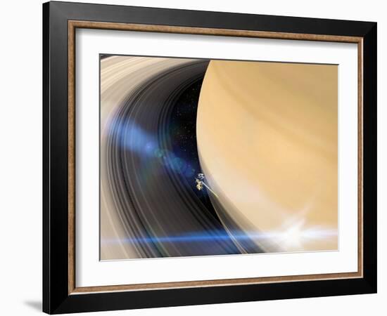 Cassini's Grand Finale at Saturn-null-Framed Photographic Print