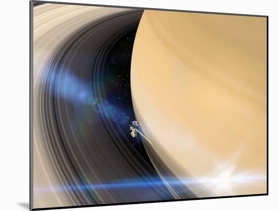 Cassini's Grand Finale at Saturn-null-Mounted Photographic Print