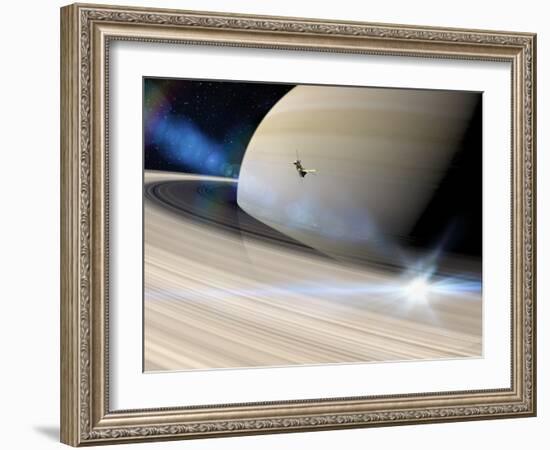 Cassini's Grand Finale at Saturn-null-Framed Photographic Print