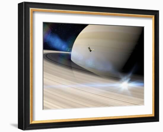 Cassini's Grand Finale at Saturn-null-Framed Photographic Print