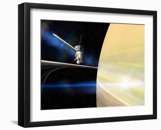 Cassini's Grand Finale at Saturn-null-Framed Photographic Print