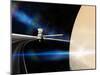 Cassini's Grand Finale at Saturn-null-Mounted Photographic Print