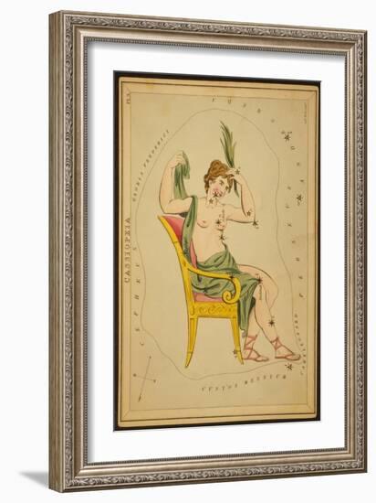 Cassiopeia Constellation, 1825-Science Source-Framed Giclee Print