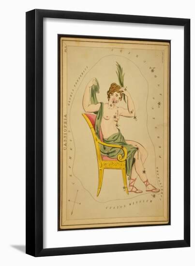 Cassiopeia Constellation, 1825-Science Source-Framed Giclee Print