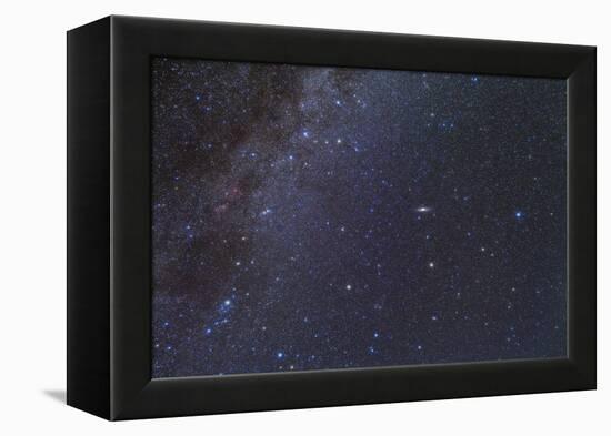 Cassiopeia, Perseus and Andromeda Area of the Northern Autumn Sky-null-Framed Premier Image Canvas