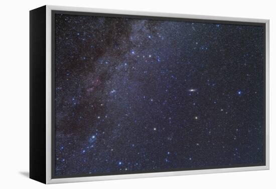 Cassiopeia, Perseus and Andromeda Area of the Northern Autumn Sky-null-Framed Premier Image Canvas