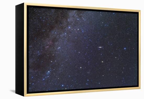 Cassiopeia, Perseus and Andromeda Area of the Northern Autumn Sky-null-Framed Premier Image Canvas