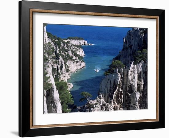 Cassis, Calanque d'En Vau, Bouches-Du-Rhone, Provence, France, Mediterranean-Bruno Morandi-Framed Photographic Print