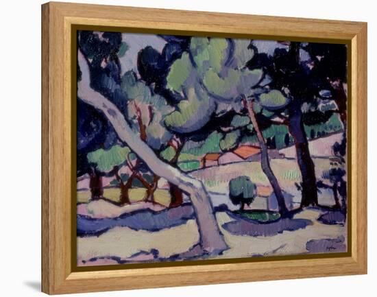 Cassis Landscape in Mid Spring, 1913-Samuel John Peploe-Framed Premier Image Canvas