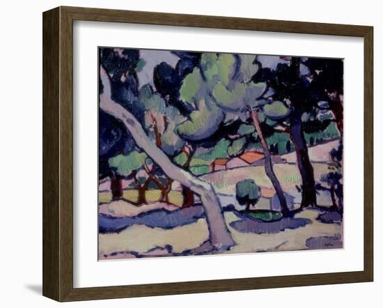 Cassis Landscape in Mid Spring, 1913-Samuel John Peploe-Framed Giclee Print