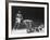 Cassius Clay Dancing Around Ring, Looking at Floyd Patterson, Whom He Has Just Knocked Down-Art Rickerby-Framed Premium Photographic Print