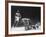 Cassius Clay Dancing Around Ring, Looking at Floyd Patterson, Whom He Has Just Knocked Down-Art Rickerby-Framed Premium Photographic Print