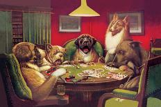 Poker Dogs-Cassius Marcellus Coolidge-Framed Art Print
