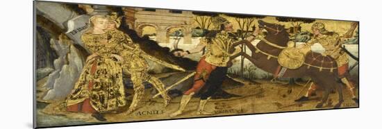 Cassone Panel: the Farewell of Achilles and Briseis-null-Mounted Giclee Print