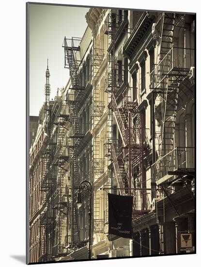 Cast Iron Architecture, Greene Street, Soho, Manhattan, New York City, USA-Jon Arnold-Mounted Photographic Print