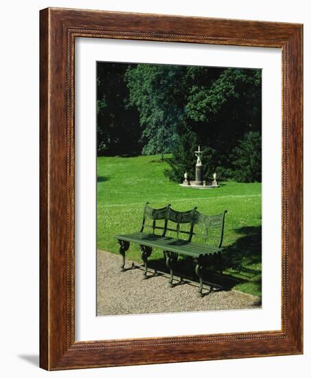 Cast Iron Bench and Fountain-Karl Friedrich Schinkel-Framed Giclee Print